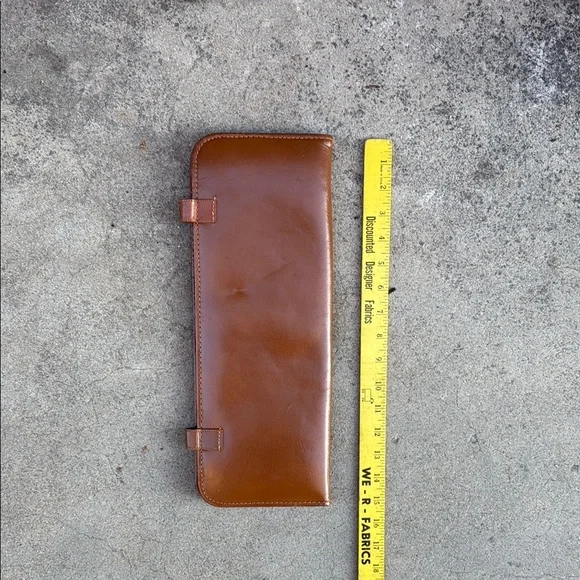 Vintage Brown Leather Men's Tie Holder - Picture 9 of 9